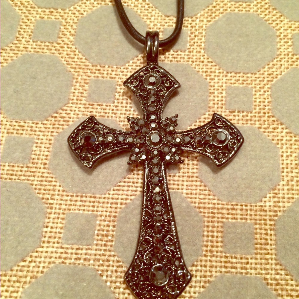Large Marcasite Cross